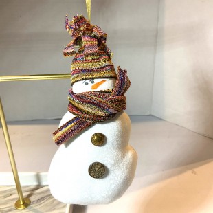 Bonhomme de neige foulard multicolore #007