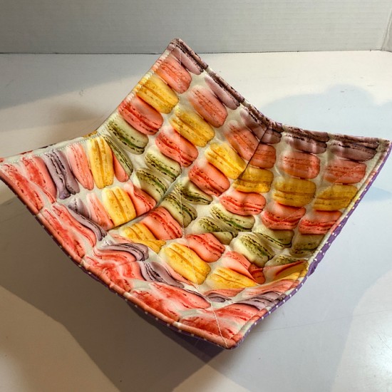 Bol pour micro-onde réversible - macaron- grand