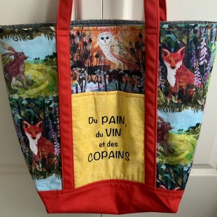 Sac fourre-tout animaux de la forêt 