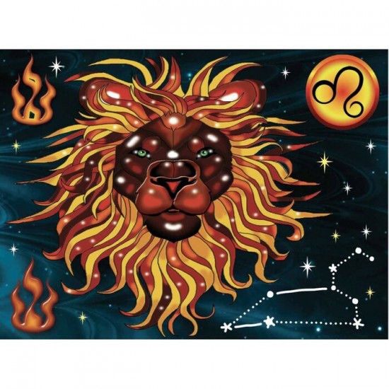 Broderie de diamants ronds LION par: ANIE MALTAIS...