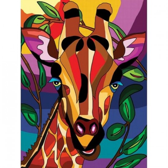 Broderie de diamants ronds GIRAFE  par: ANIE...
