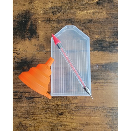 KIT PÊCHE, Stylet avec embout de cire, plateau et...
