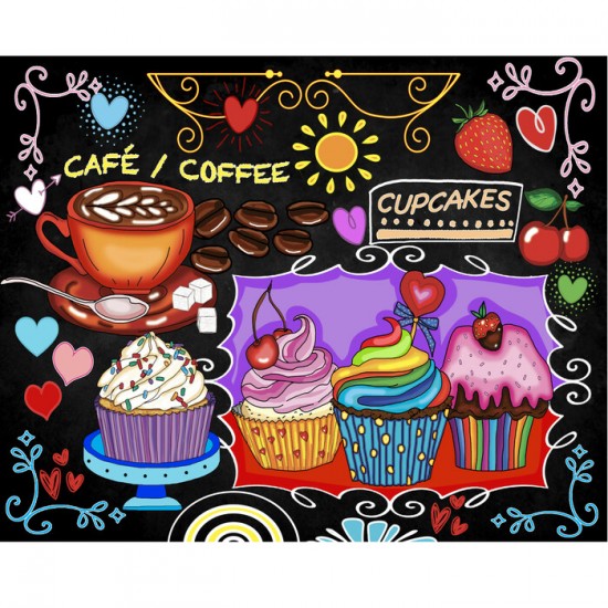Broderie de diamants ronds CUPCAKES par: ANIE...