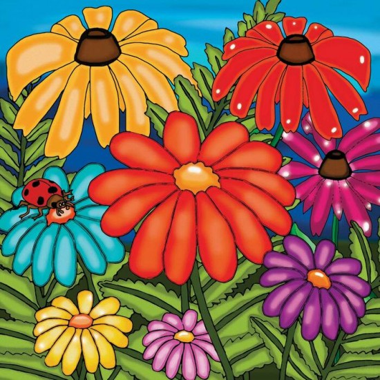 Broderie de diamant ronds LE TEMPS DES FLEURS par:...