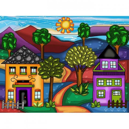 Broderie de diamant ronds CHEMIN DES COULEURS par:...