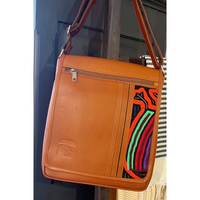 Awa - Sac cuir avec mola