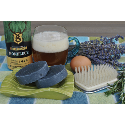 Shampoing BLEU à la bière de la microbrasserie de Bellechasse