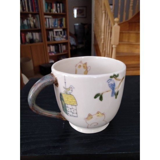 Tasse Chats et oiseaux