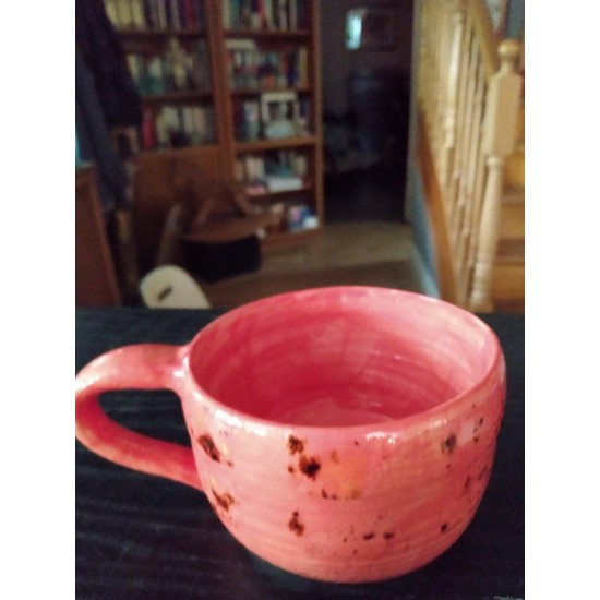 Tasse corail détails multicolores