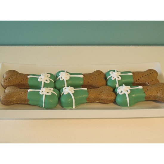 Boîte de 3 biscuit pour chien couleurs de Noël 