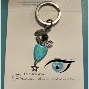 Porte-clés ange ou bijou pour sac à main 