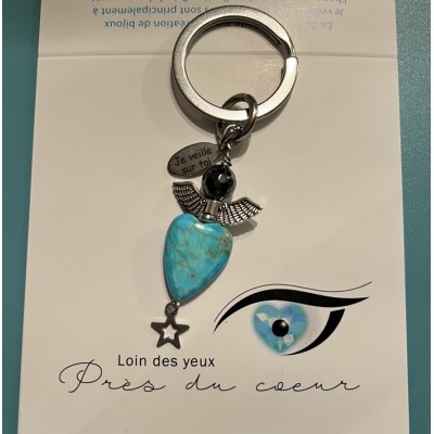 Porte-clés ange ou bijou pour sac à main 