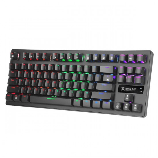 Xtrike Me Clavier de jeu Illuminé multicolore GK-979, Mécanique, 87 touches, câble USB 1.5m