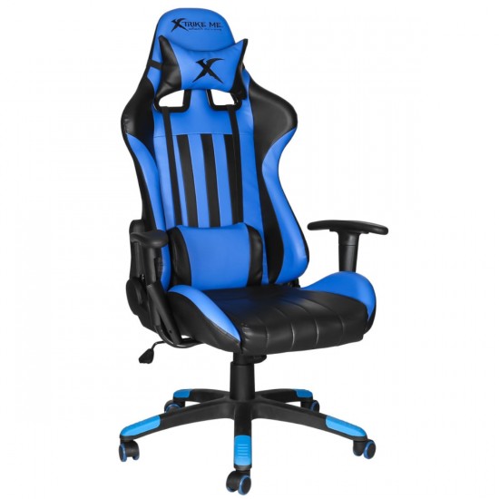 Chaise de jeu Xtrike-me Noir et Bleu