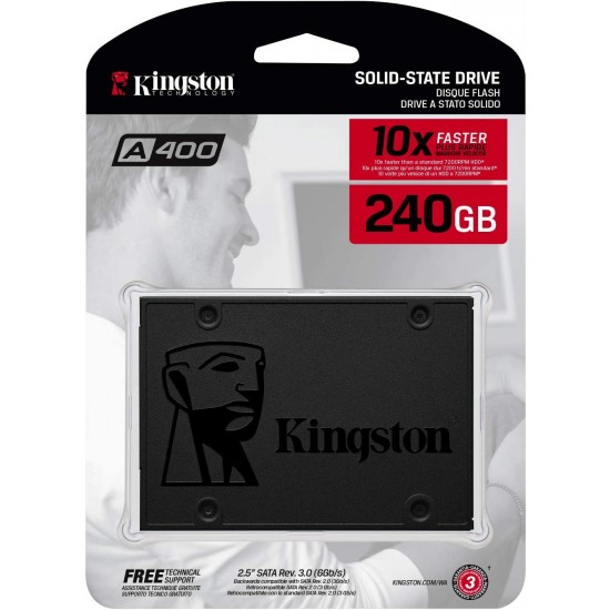SSD Interne SATA Kingston A400 240 Go