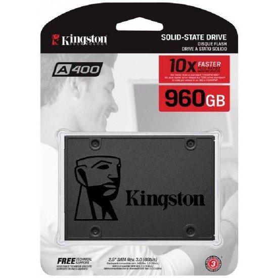 SSD Interne SATA Kingston A400 960 Go