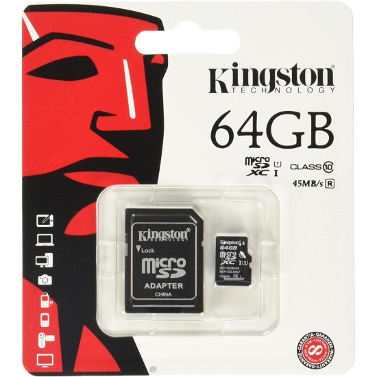 Carte Micro SD Kingston 64 Go