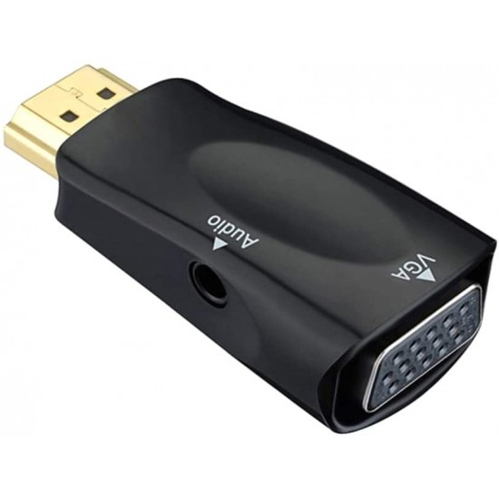 ADAPTATEUR VGA MALE VERS HDMI FEMELE AVEC SORTIE...