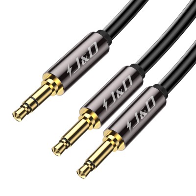 CABLE AUDIO 3,5 MM MALE A 2 RCA MALE 6 PI