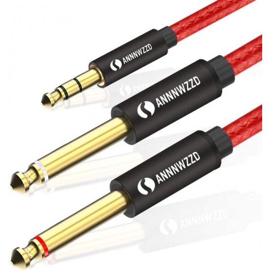 CABLE AUDIO 3.5MM / 2 JACKS 3.5MM 6 PO