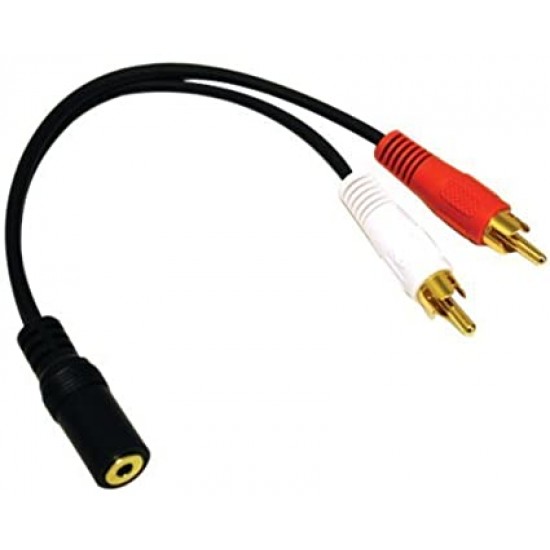 CABLE RCA MALE A JACK FEMELLE