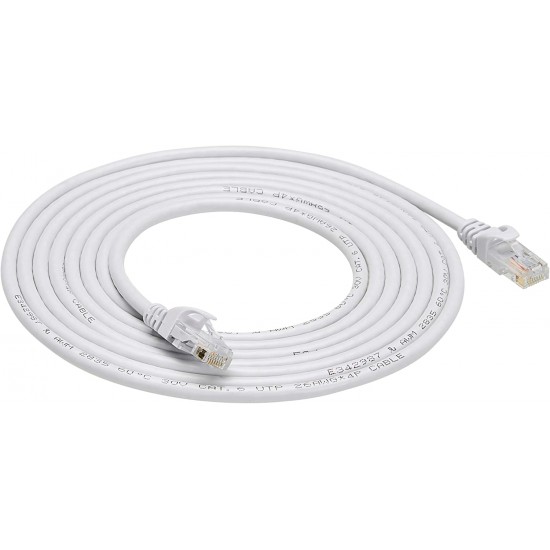 CABLE RESEAU CAT5 10 PI BLANC
