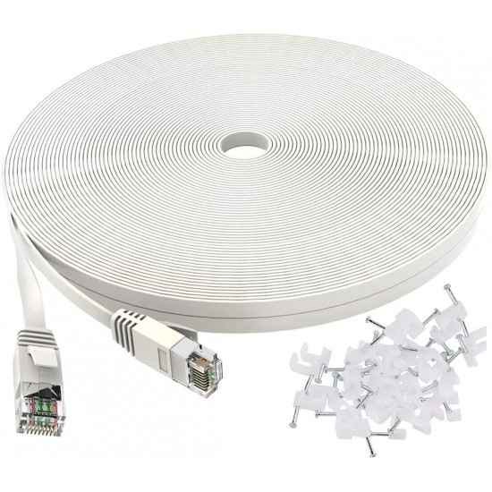 CABLE RESEAU CAT5 50 PI BLANC