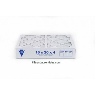 Filtre fournaise 16x20x4 MERV-08/ 610 TP paquet de...