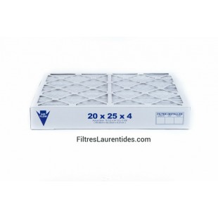Filtre fournaise 20x25x4 MERV-08/ 615 HP/Condo...