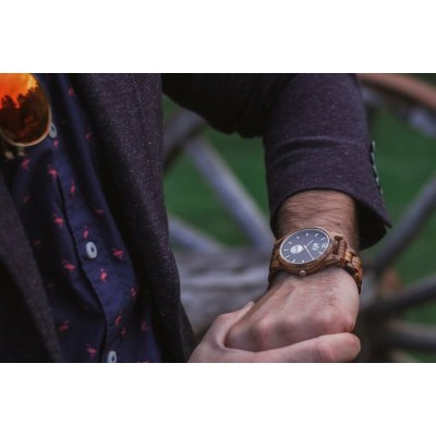 Montre en bois,  Modèle Wave