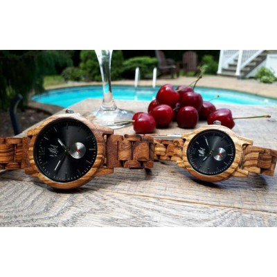 Montre en bois,  Modèle Wave