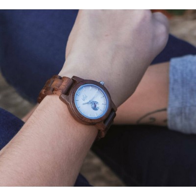 Montre en bois pour femme,  Modèle Wave