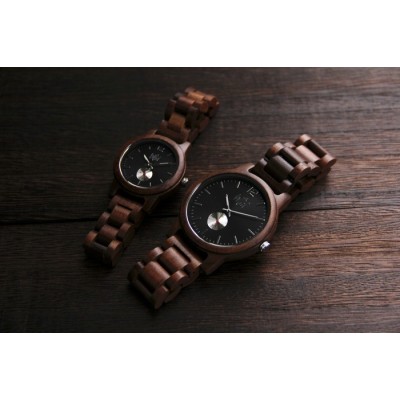 Montre en bois pour femme,  Modèle Wave