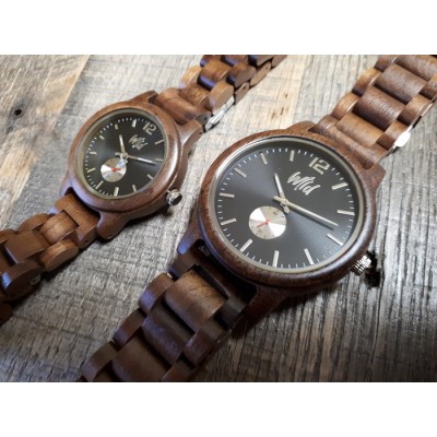Montre en bois pour femme,  Modèle Wave