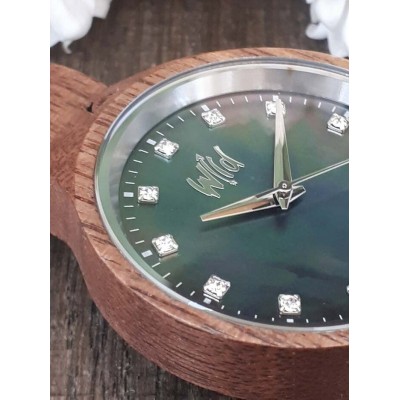 Montre en bois pour femme,  Modèle Cloud