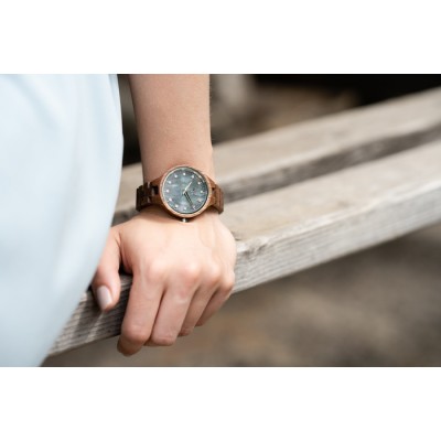 Montre en bois pour femme,  Modèle Cloud