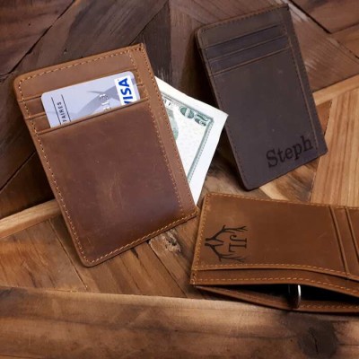 Portefeuille en cuir pour cartes de crédit