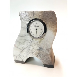Horloge en céramique 4 pouces blanche