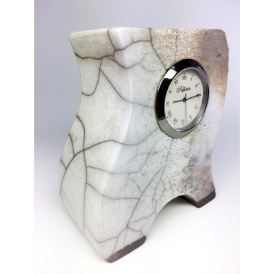 Horloge en céramique 4 pouces blanche