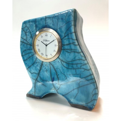Horloge en céramique  6 pouces  bleue CER618-04