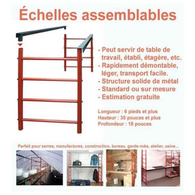 Structure en métal modulables évolutives