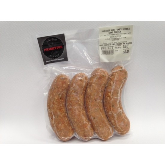 Saucisses aux Fines Herbes LIANT SANS GLUTEN