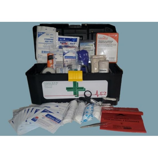 TROUSSE DE PREMIERS SOINS COFFRE #4 INTERMÉDIAIRE (PETITE) CNESST 2021