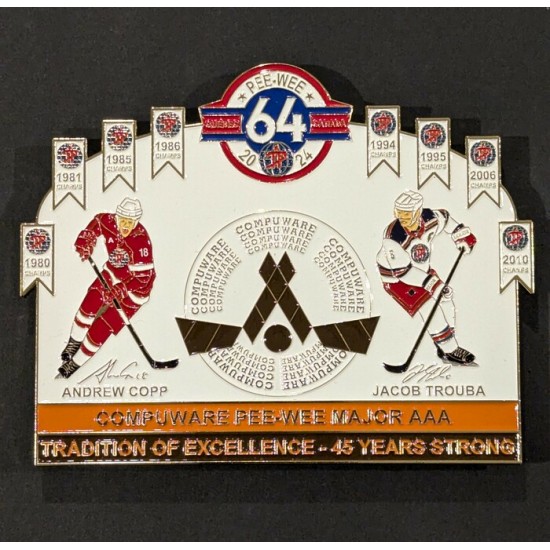 Épinglette 2024 Compuware de la 64e édition du tournoi pee-wee de Québec