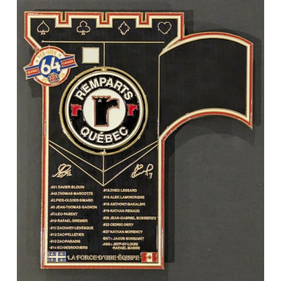 Épinglette 2024 Remparts (As) de Québec de la 64e édition du tournoi pee-wee de Québec