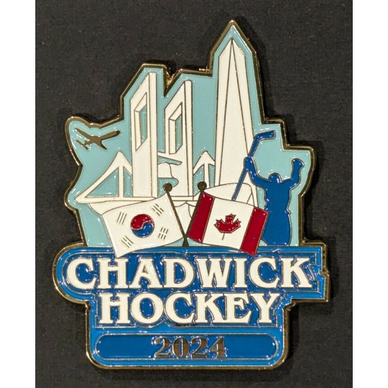 Épinglette 2024 Corée Chadwick Hockey de la 64e édition du tournoi pee-wee de Québec