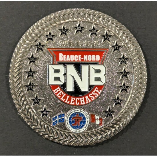 Épinglette 2024 Beauce Nord Bellechasse de la 64e édition du tournoi pee-wee de Québec