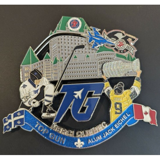Épinglette 2025 Top Gun de la 65e édition du tournoi pee-wee de Québec