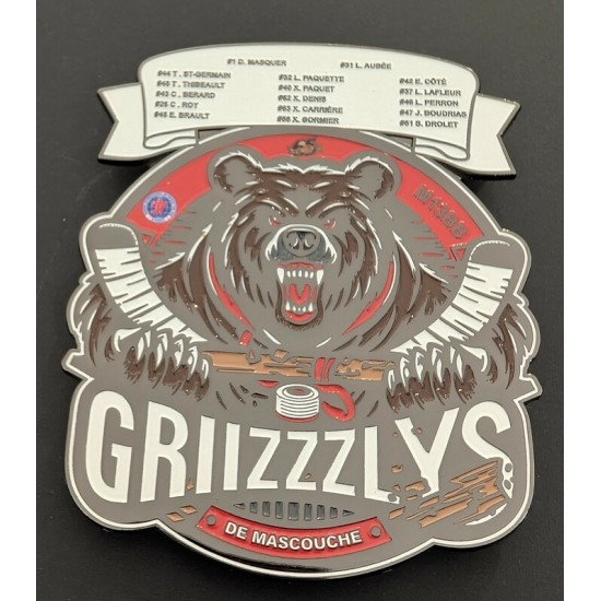 Épinglette 2025 Griizzzlys Mascouche de la 65e...