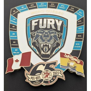 Épinglette 2025 Nouveau-Brunswick Fury de la 65e...